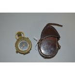 A WWI ERA BRITISH ARMY FIELD COMPASS, by French & Son Ltd London, dated 1917, numbered 80860,