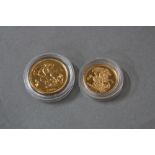 A 2004 FULL GOLD SOVEREIGN AND A 2004 HALF GOLD SOVEREIGN, BU (2)