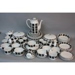 A MIDWINTER FOCUS PATTERN DINNER SERVICE, to a design by Barbara Brown, comprising two tureens and