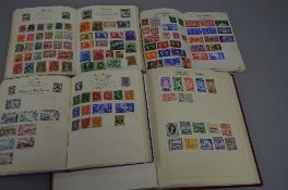 FOUR ALBUMS OF STAMPS, (4)
