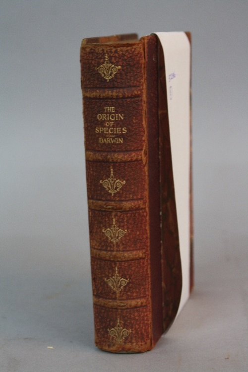 DARWIN, CHARLES, THE ORIGIN OF SPECIES BY MEANS OF NATURAL SELECTION, 6th edition, half leather