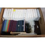 A BOX CONTAINING YEAR SETS, PROOF SETS, from The Royal Mint, specimen sets, to include proof sets