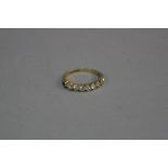 A 9CT 33PT DIAMOND RING, ring size P, approximate weight 2.8 grams