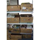 EIGHT BOXES OF BOOKS, including Dick Francis novels, children books, gardening interest, etc