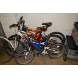 A POLARIS BOYS SALSOE MOUNTAIN BIKE, an Apollo FS26 boys mountain bike and an Apollo Demolition