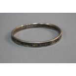 A SILVER TIFFANY BANGLE, approximate weight 27.9 grams