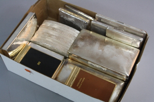 A BOX OF VARIOUS CIGARETTE CASES AND BOXES
