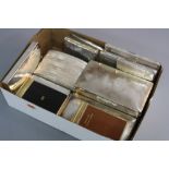 A BOX OF VARIOUS CIGARETTE CASES AND BOXES