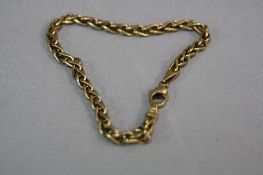 A MODERN 9CT GOLD 'CHIAMPESAN' BRACELET, medium weight spigra design measuring approximately 200mm