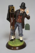 A DENNIS FAIRWEATHER FIGURINE, Country Photographer with camera