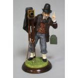 A DENNIS FAIRWEATHER FIGURINE, Country Photographer with camera