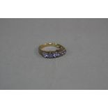 A 9CT TANZANITE RING, ring size M, approximate weight 3.4 grams