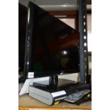 A PANASONIC TX L24X6B 24' LCD TV and a Sky HD box (two remotes)