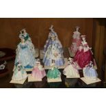 SIX ROYAL WORCESTER LIMITED EDITION FIGURES FROM THE FASHIONABLE VICTORIANS SERIES, 'Lady