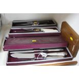 SEVEN VARIOUS CARVING SETS