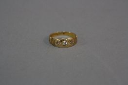AN 18CT DIAMOND VICTORIAN GYPSY RING, size N approximate weight 3.3 grams