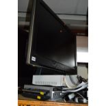 A SONY KDL 32D 32' LCD TV, a Sky plus box and a Sony DVD player (four remotes)
