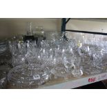 A QUANTITY OF BOXED AND LOOSE GLASSWARE, including Stuart Crystal, mostly drinking glasses and