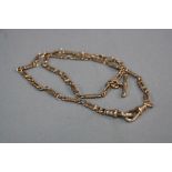 A 9CT WATCH CHAIN, approximate length 47cm, approximate weight 17.8 grams