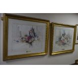 AFTER GORDON KING, 'MY FAIR LADY' AND 'FLOWERS FOR MILADY', colour prints, titled to mounts with