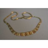 A 9CT MIXEDTONED NECKLACE, approximate length 42cm, approximate weight 6.2 grams