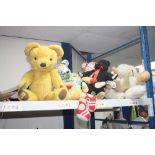 A QUANTITY OF TEDDY BEARS AND OTHER SOFT TOYS, to include limited edition Merrythought bear No.272/