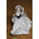 A COALPORT FIGURINE, not named and marked to base with 'X'