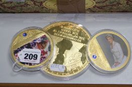 THREE ROYAL COMMEMORATIVE COINS