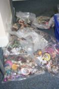 SEVEN BAGS OF MIXED COSTUME JEWELLERY