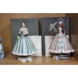 TWO BOXED LIMITED EDITION ROYAL WORCESTER FIGURES FROM VICTORIAN SERIES, 'Caroline', No 361/500