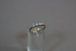 A 9CT NINE STONE DIAMOND RING, ring size O, approximate weight 2.0 grams