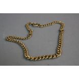 A 9CT WATCH CHAIN, approximate length 37cm, approximate size 30.6 grams