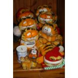 GARFIELD, seven soft toys and three novelty items