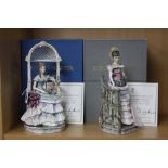 TWO BOXED LIMITED EDITION ROYAL WORCESTER FIGURES FROM VICTORIAN SERIES, 'Rebecca' and 'Louisa',