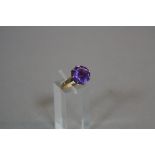 A 9CT DRESS RING, ring size O, approximate weight 3.5 grams