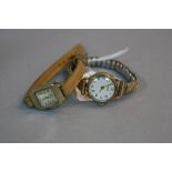 TWO LADIES 9CT WRISTWATCHES