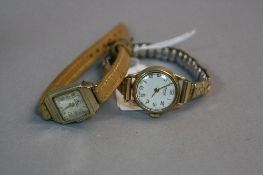 TWO LADIES 9CT WRISTWATCHES