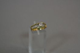 A MID 20TH CENTURY SINGLE STONE DIAMOND RING, estimated modern round brilliant cut weight 0.03ct,