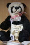 A MODERN BEAR STUDIO COMPANY ISABELLE COLLECTION COLLECTORS PANDA, 'MURPHY' complete with limited