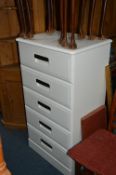A TALL MODERN CHEST, of five long drawers