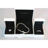 A PANDORA BRACELET, A RING AND A CHARM, all boxed (3)