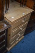 A PINE TWO DRAWER FILING UNIT