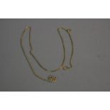 AN 18CT BOX CHAIN NECKLACE, approximate length 51cm, approximate weight 6.3 grams