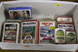 A QUANTITY OF TOP TRUMPS AND OTHER SIMILAR CARD GAMES, mostly 1970's issues, contents not checked,