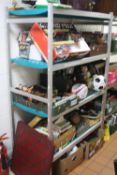 A QUANTITY OF SUNDRIES, to include part boxed Scalextric, c.1980's, includes one damaged car, (