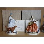 TWO BOXED LIMITED EDITION ROYAL WORCESTER FIGURES FROM VICTORIAN SERIES, 'Elaine' No 56/750 and '