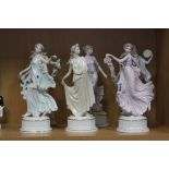 A SET OF SIX LIMITED EDITION WEDGWOOD FIGURES FROM THE DANCING HOURS FLORAL COLLECTION, all No.