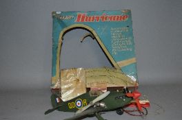 A BOXED KEILKRAFT HAWKER HURRICANE PLASTIC CONTROL LINE FLYING MODEL, not tested but appears