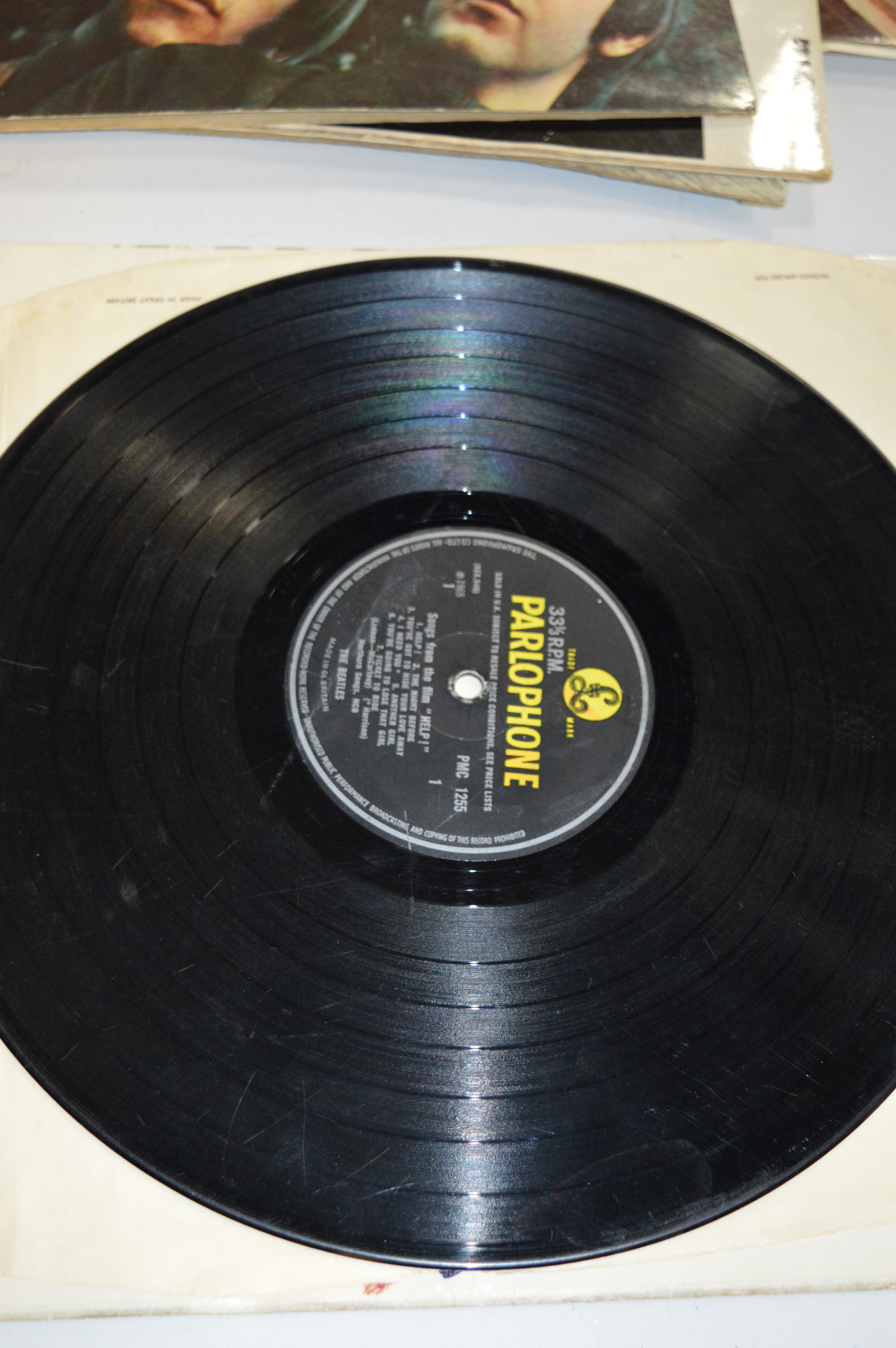 THE BEATLES, seven L.P's and nine singles including a black and gold 1st pressing of Please Please - Image 4 of 8