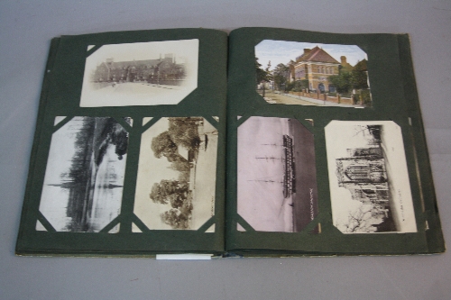 A POSTCARD ALBUM, loosely inserted collection of Victorian and Edwardian British topographic - Image 2 of 3